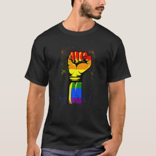 Rainbow Pride Fist LGBT Liebe und Toleranz T-Shirt