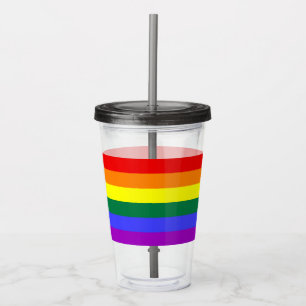Rainbow-Pride-Flag Acryltrinkbecher