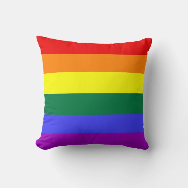 Rainbow Pride Flag American MoJo Pillow Kissen (Vorderseite)
