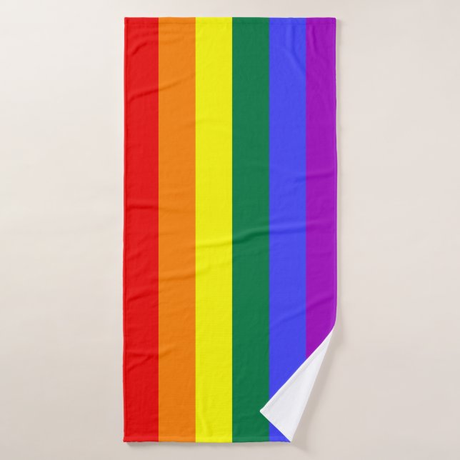 Rainbow-Pride-Flag Badehandtuch (Badehandtuch)