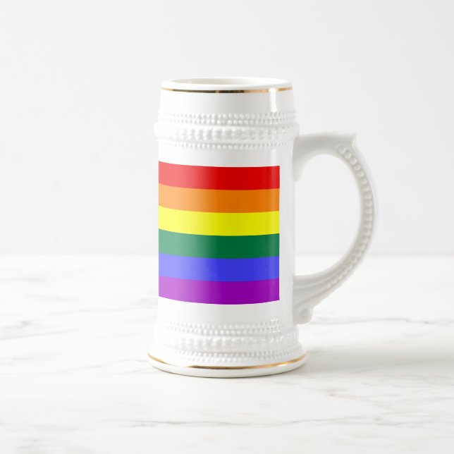 Rainbow-Pride-Flag Bierglas (Rechts)