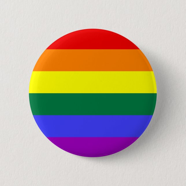 Rainbow Pride Flag Button (Vorderseite)