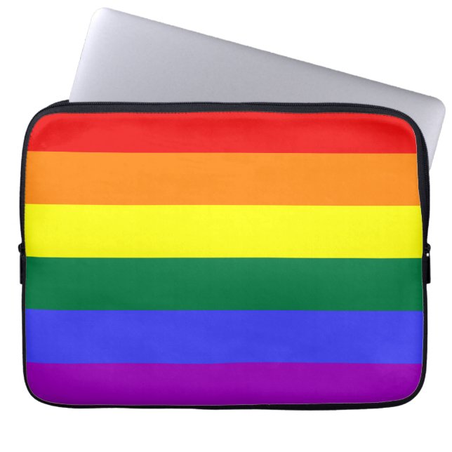 Rainbow Pride Flag Electronics Sleeve (Vorderseite)