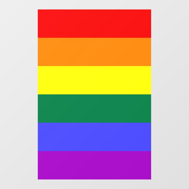 Rainbow-Pride-Flag Fensteraufkleber (Blatt)