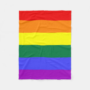 Rainbow-Pride-Flag Fleecedecke