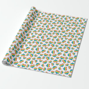 Rainbow Pride Flag Hörer Wrapping Paper Geschenkpapier