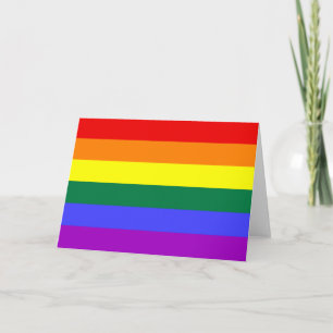 Rainbow Pride Flag Karte