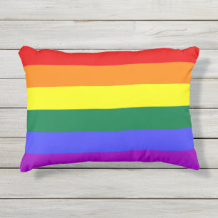 Rainbow-Pride-Flag Kissen Für Draußen