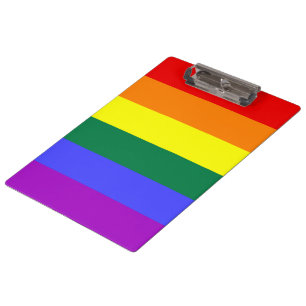 Rainbow-Pride-Flag Klemmbrett