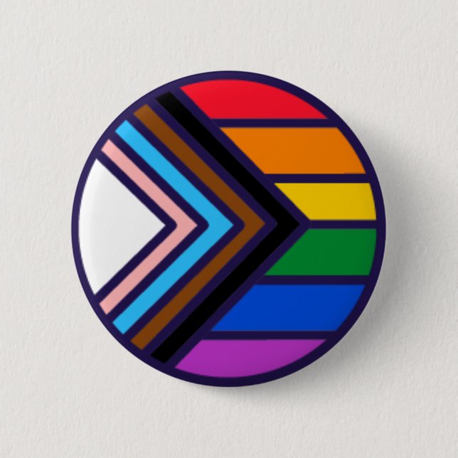 Rainbow Pride Flag LGBTQ+ Button (Vorderseite)