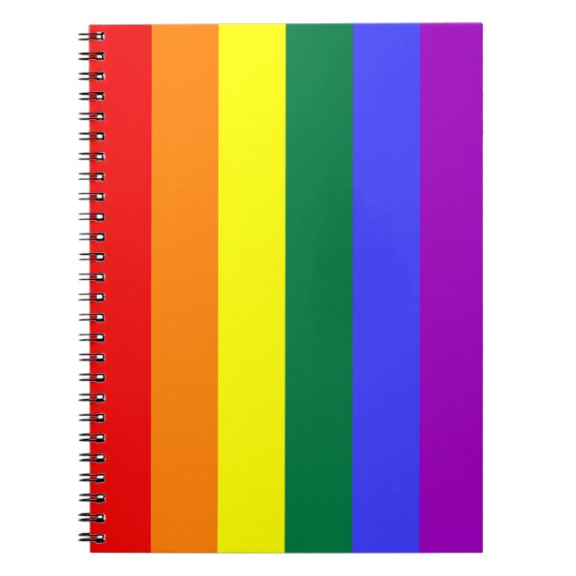Rainbow Pride Flag Notebook Notizblock (Vorderseite)