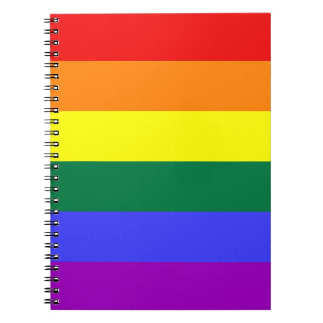 Rainbow Pride Flag Notebook Notizblock (Vorderseite)