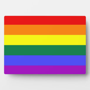 Rainbow Pride Flag Plaque Fotoplatte