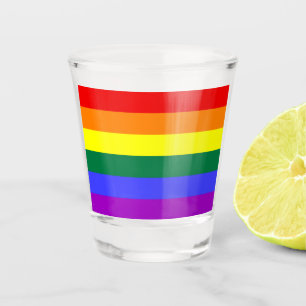 Rainbow-Pride-Flag Schnapsglas