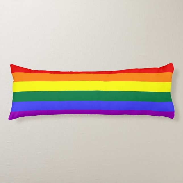 Rainbow-Pride-Flag Seitenschläferkissen (Vorderseite)