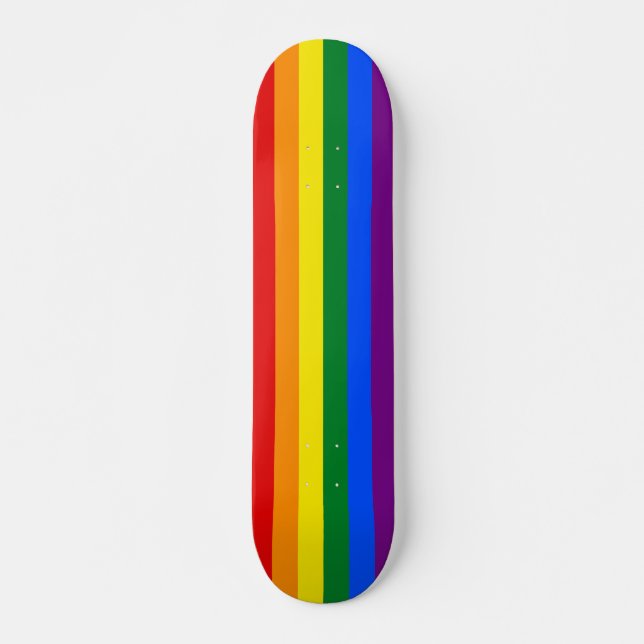 Rainbow Pride Flag Skateboard (Vorne)
