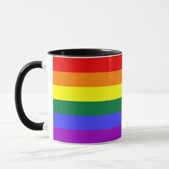 Rainbow Pride Flag Tasse (Links)