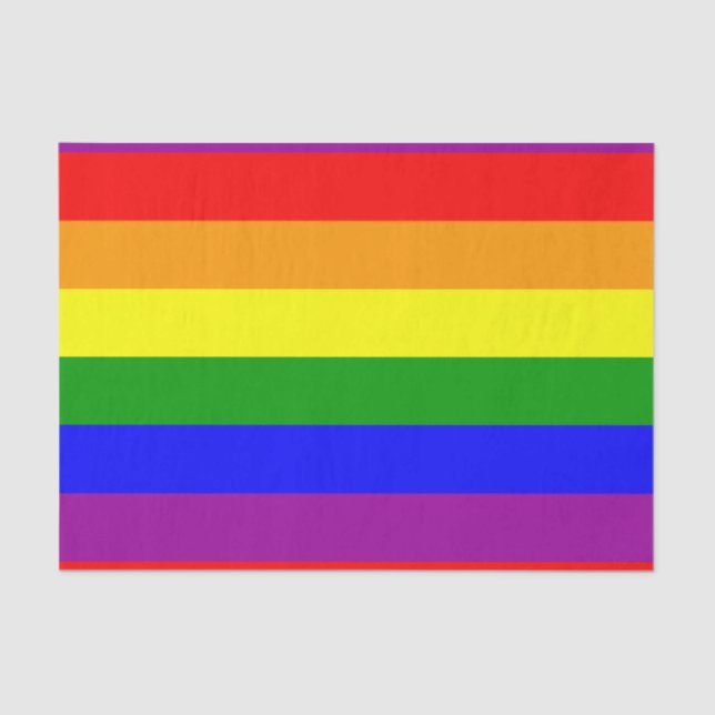 Rainbow-Pride-Flag-Tissue Seidenpapier (Vorderseite)