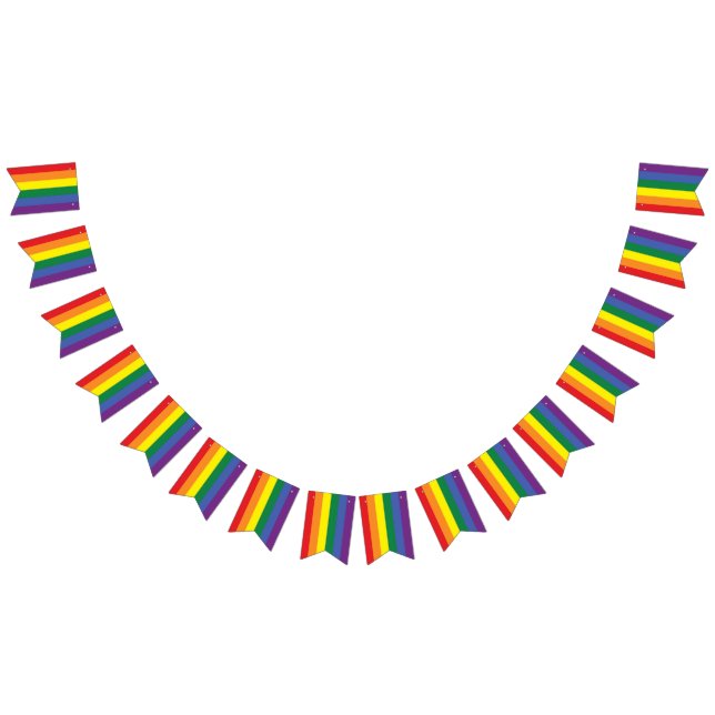 Rainbow-Pride-Flag Wimpelkette (Alle)