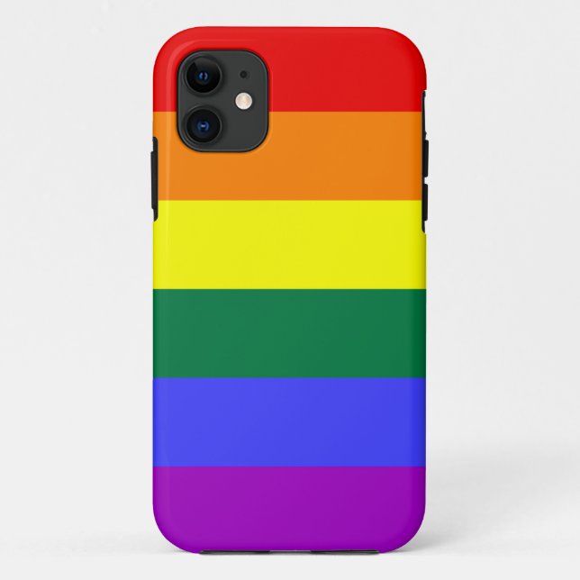 Rainbow-Pride-Flagge Case-Mate iPhone Hülle (Rückseite)