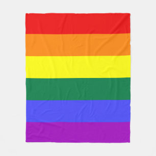 Rainbow-Pride-Flagge Fleecedecke