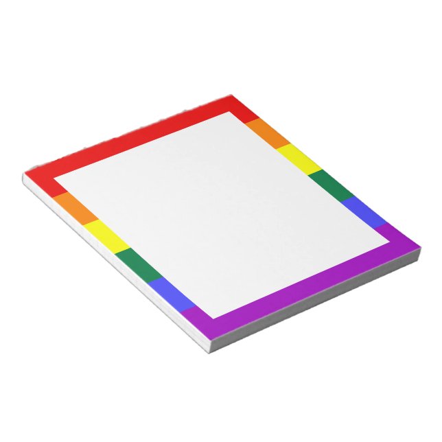 Rainbow-Pride-Flagge Notizblock (angewinkelt)