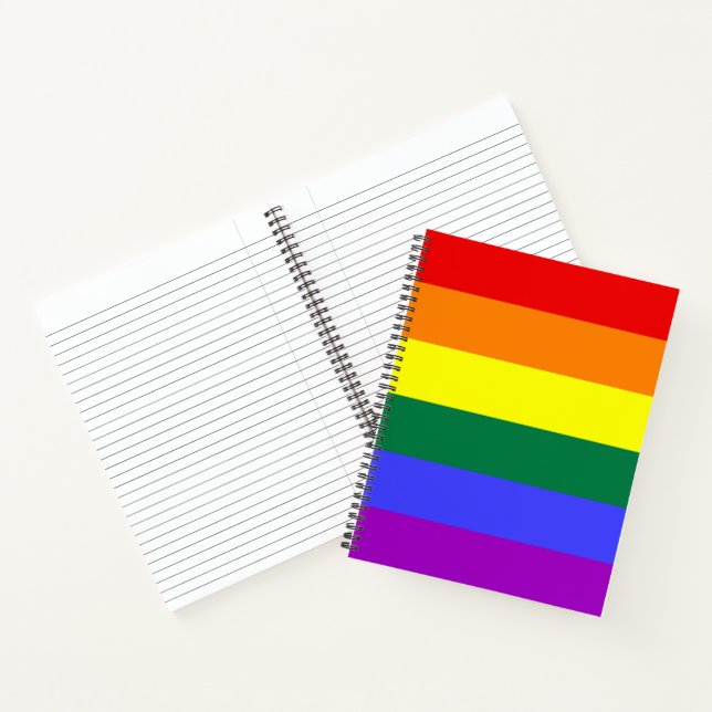 Rainbow-Pride-Flagge Notizbuch (Innenseite)