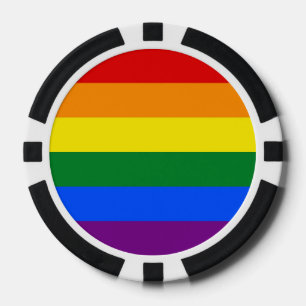 Rainbow-Pride-Flagge Pokerchips