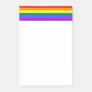 Rainbow-Pride-Flagge Post-it Klebezettel