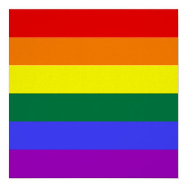 Rainbow-Pride-Flagge Poster (Vorderseite)