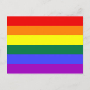 Rainbow-Pride-Flagge Postkarte