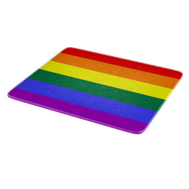 Rainbow-Pride-Flagge Schneidebrett (Ecke)