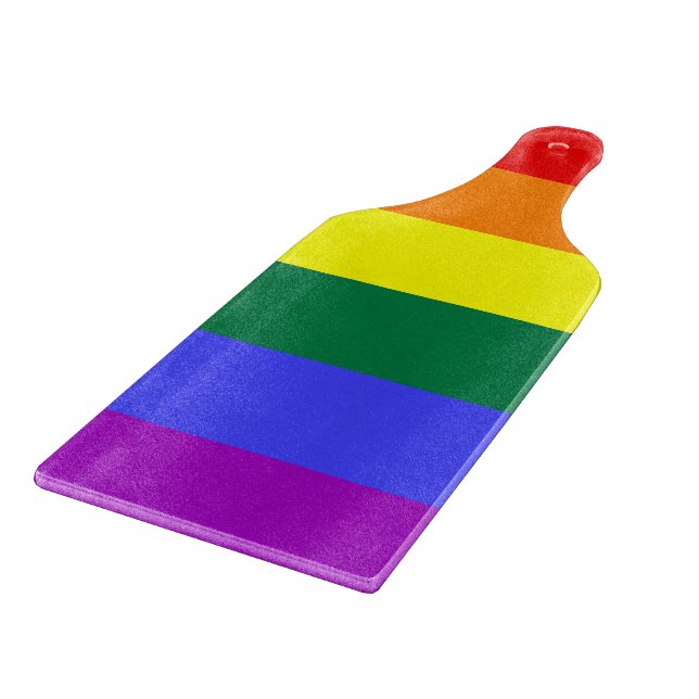 Rainbow-Pride-Flagge Schneidebrett (Ecke)