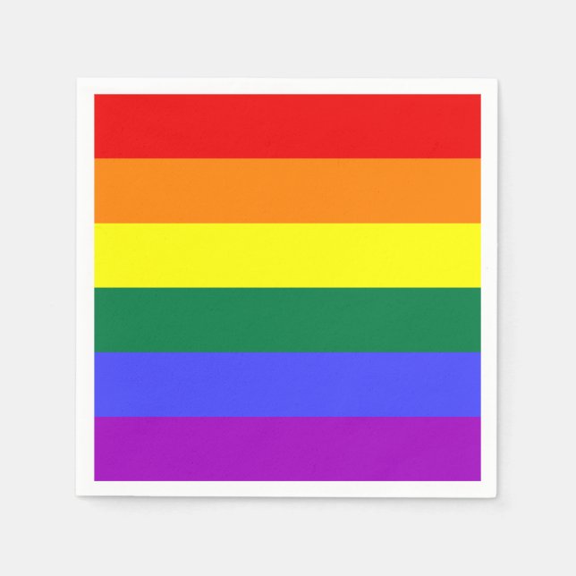 Rainbow-Pride-Flagge Serviette (Vorderseite)