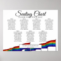 Rainbow Pride Flags 7 Tabelle Hochzeitstabelle