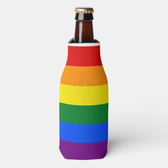 Rainbow Pride Flaschenkühler (Flaschenvorderseite)