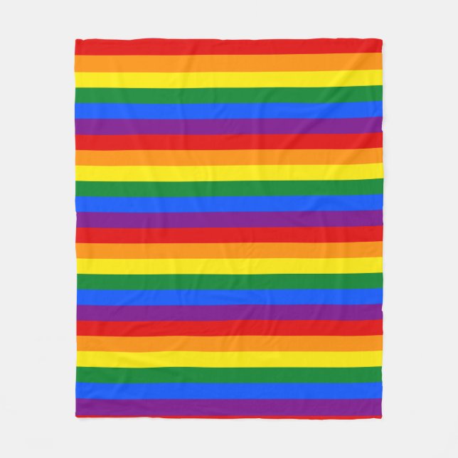 Rainbow Pride Fleecedecke (Vorderseite)