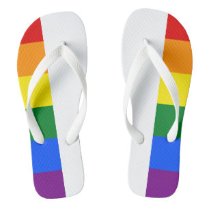 Rainbow Pride Flip Flops