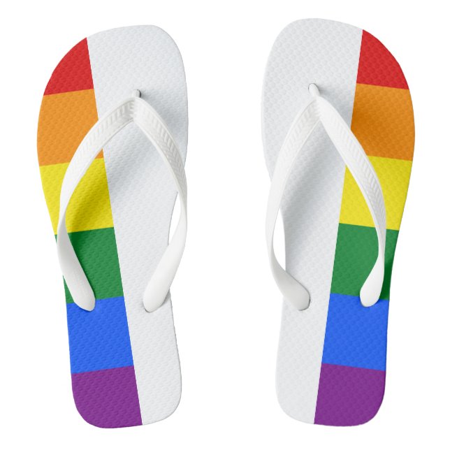 Rainbow Pride Flip Flops (Fußbett)