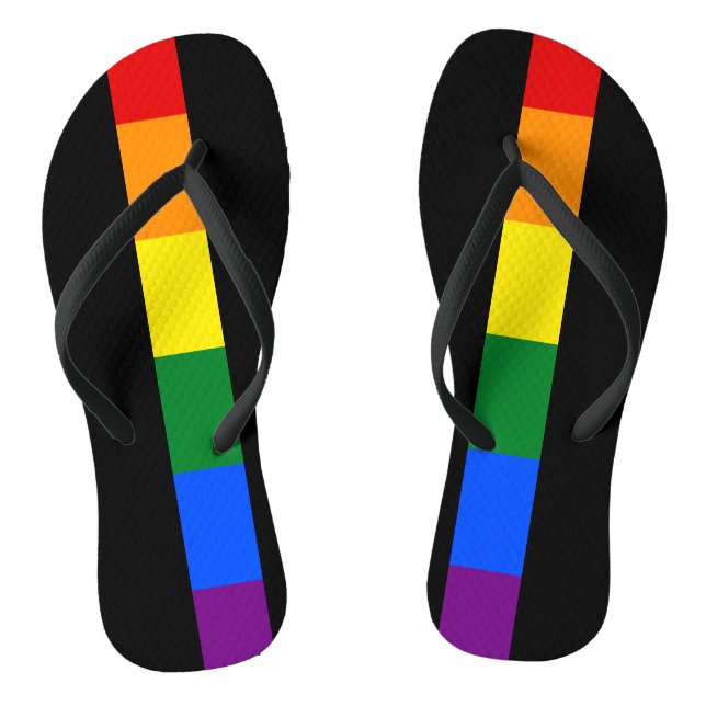 Rainbow Pride Flip Flops (Fußbett)