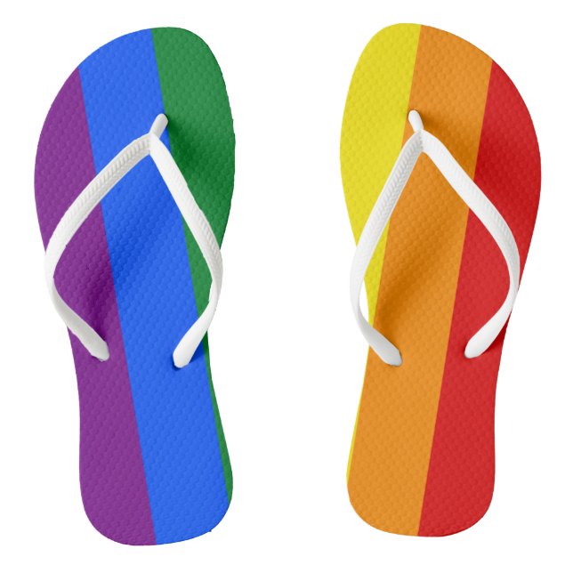 Rainbow Pride Flip Flops (Fußbett)