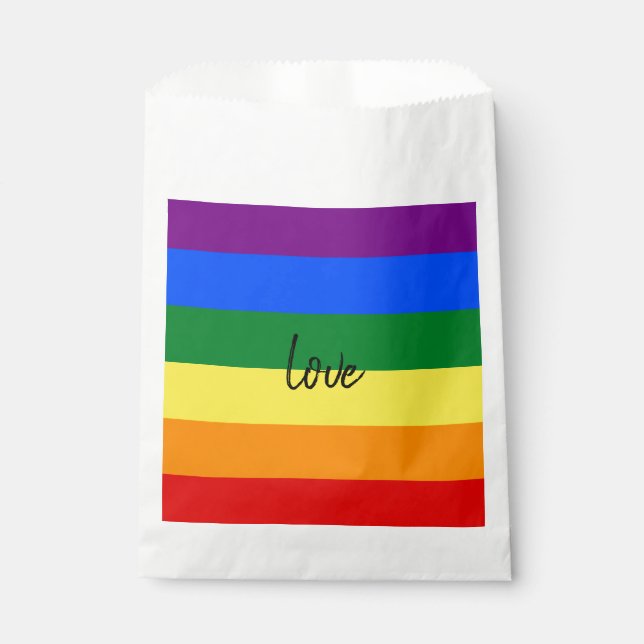 Rainbow Pride Geschenktütchen (Vorderseite)