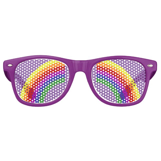 Rainbow Pride Glasses Partybrille (Vorderseite)