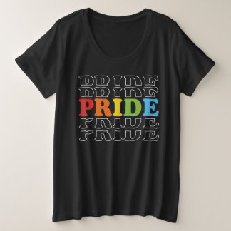 Rainbow Pride Große Größe T-Shirt