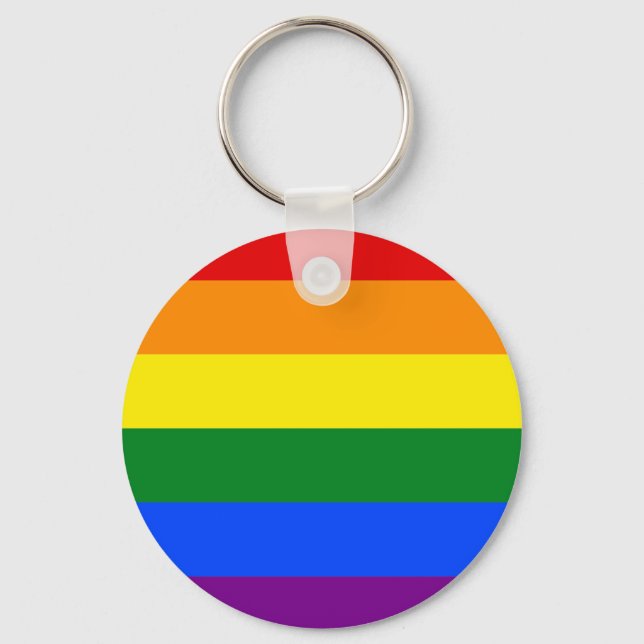 Rainbow Pride Keyring Schlüsselanhänger (Vorderseite)