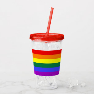 Rainbow Pride LGBT Acryltrinkbecher