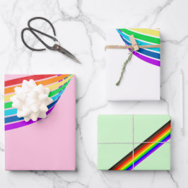 Rainbow Pride Lgbtq+ Geschenkpapier Set