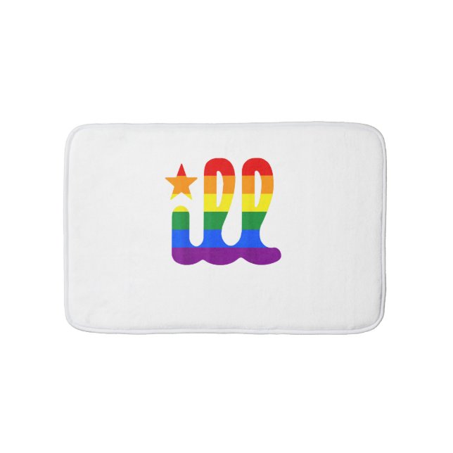 Rainbow Pride Liebe Philadelphia Philly Gay Pri Badematte (Vorderseite)