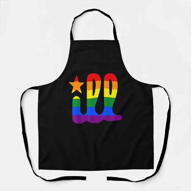 Rainbow Pride Liebe Philadelphia Philly Gay Pri Schürze (Vorderseite)