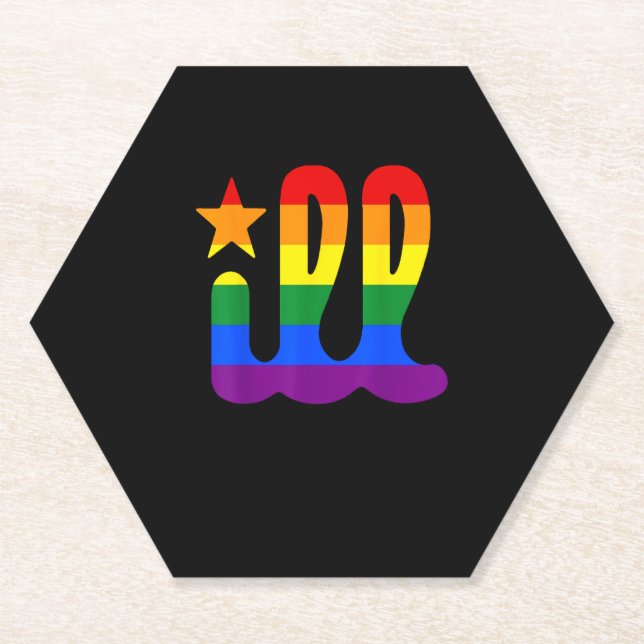 Rainbow Pride Liebe Philadelphia Philly Gay Pri Untersetzer (Vorderseite)